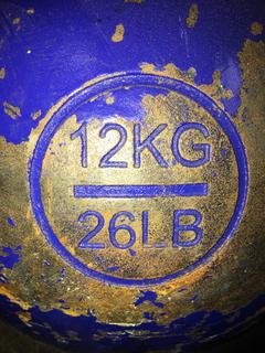 (2) 12Kg / 26lb Kettle Bells.