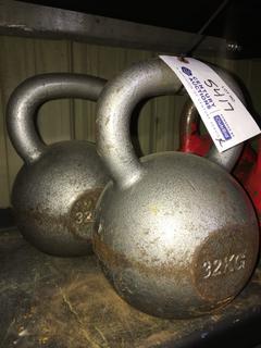 (2) 32Kg / 71lb Kettle Bells.
