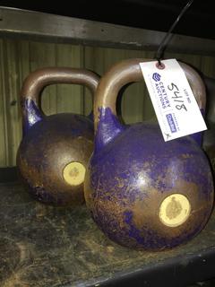(2) 22Kg / 48lb Kettle Bells.