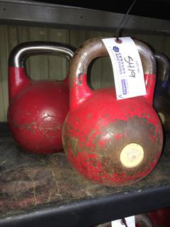 (2) 32Kg / 71lb Kettle Bells.