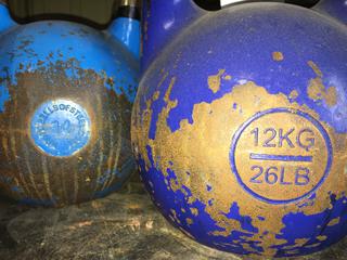 12Kg / 26lb & 14Kg / 30lb Kettle Bells.