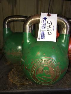 (2) 24Kg / 53lb Kettle Bells.