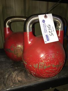 (2) 32Kg / 71lb Kettle Bells.