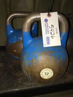 (2) 12Kg / 26lb Kettle Bells.