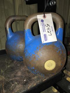 (2) 12Kg / 26lb Kettle Bells.