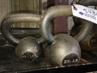 20lb & 10lb Kettle Bells.