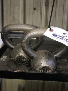 (2) 10lb Kettle Bells.