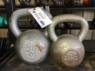 28Kg & 20Kg Kettle Bells.