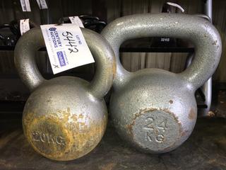 24Kg & 20Kg Kettle Bells.