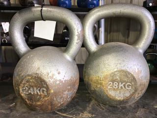 28Kg & 20Kg Kettle Bells.