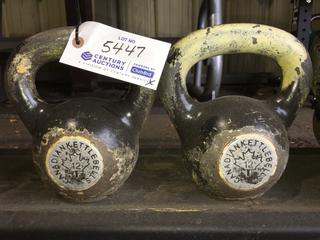 (2) 12Kg Kettle Bells.