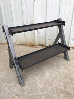 Body Solid 2-Tier Storage Rack.