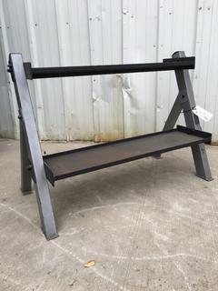 Body Solid 2-Tier Storage Rack.