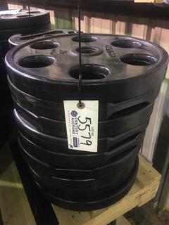 (9) 35lb Weight Plates.