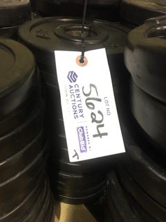 (12) 5lb Weight Plates.