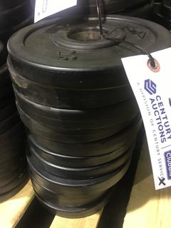 (12) 5lb Weight Plates.