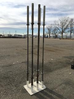 Barbell Holder w/ (6) Olympic Bars.
