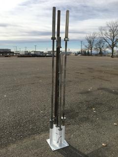Barbell Holder w/ (5) Olympic Bars.