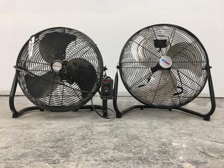 (2) 20" High Velocity Floor Fans.