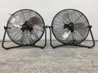 (2) 20" High Velocity Floor Fans.