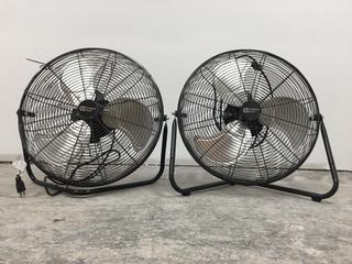 (2) 20" High Velocity Floor Fans.