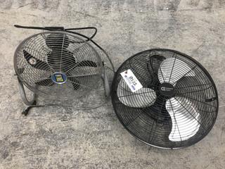 (1) 20" High Velocity Fan & (1) 12" Floor Fan.
