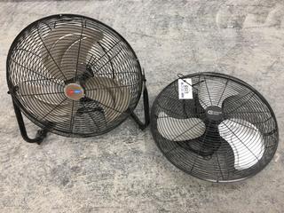 (1) 20" High Velocity Fan & (1) 20" Floor Fan.