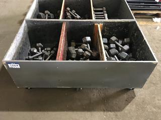 Quantity of Assorted Hex Dumbbells.