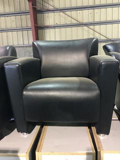 Faux Leather Club Chair.