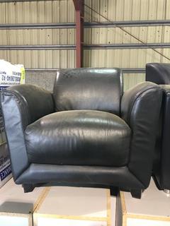 Faux Leather Club Chair.