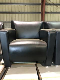 Faux Leather Club Chair.