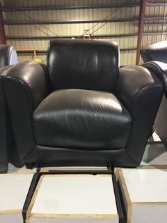 Faux Leather Club Chair.