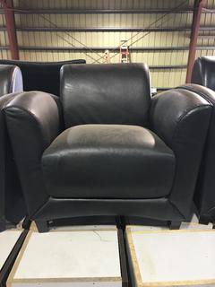 Faux Leather Club Chair.