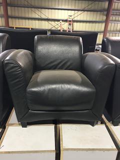 Faux Leather Club Chair.