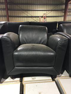 Faux Leather Club Chair.