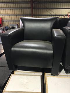Faux Leather Club Chair.