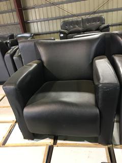 Faux Leather Club Chair.