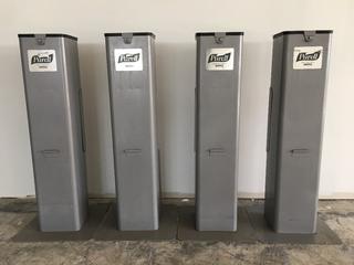 (4) Purell Hand Sanitizing Wipe Stations.