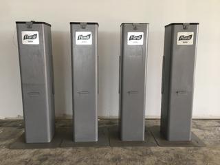 (4) Purell Hand Sanitizing Wipe Stations.