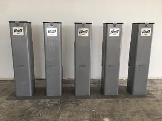 (5) Purell Hand Sanitizing Wipe Stations.