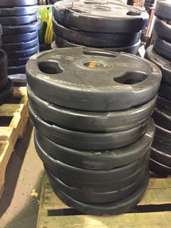 (8) 25lb & (7) 5lb Weight Plates.