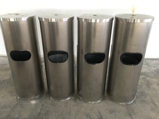 (4) Stainless Steel Gym Wipes Dispenser.