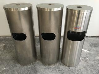 (3) Stainless Steel Gym Wipes Dispenser.