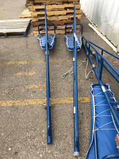 Set of Volleyball/Badminton Net Stands.