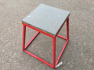 Red/Black Metal Frame Step-Up.