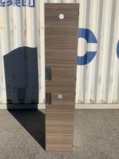 (2) 15in X 18in X 7ft 2-Door Single Lockers w/ Right and/or Left Swing Doors.