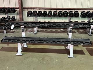 Hammer Strength Dumbbell Rack.