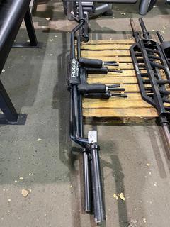 (3) Safety Squat Olympic Bars.