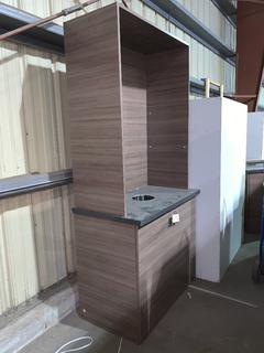 2-Door Towel Drop, 44"x 25.5"x 91.5"