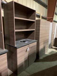 2-Door Towel Drop, 44"x 25.5"x 91.5"